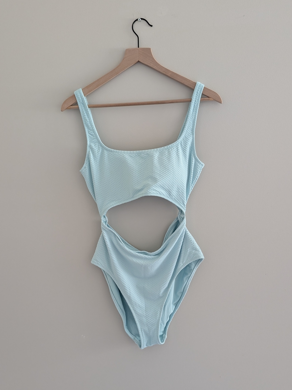 aerie Mint Blue Cutout One-Piece Swimsuit